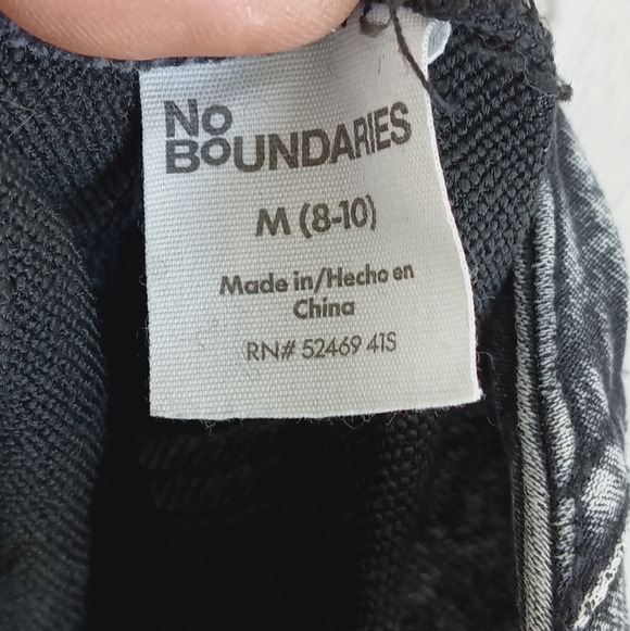 NoBo Black Acid Wash Denim Mini Dress Stretch Bodycon Retro 90s Cutie Fitted Med - Picture 12 of 16